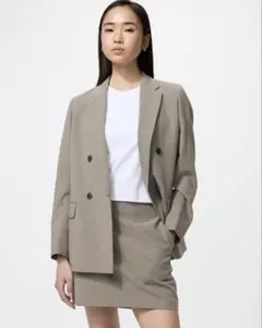 UNIQLO 完売品　チェック　スコート