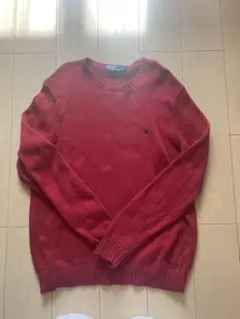 Polo by Ralph Lauren 赤 クルーネック ニット