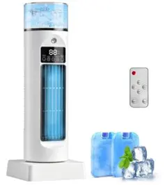 新品・未使用品 2026年 冷風機 加湿器 1台2役 95cm高さ タワーファン
