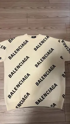 BALENCIAGA ロゴ総柄 クルーネック ニット 長袖のサムネイル