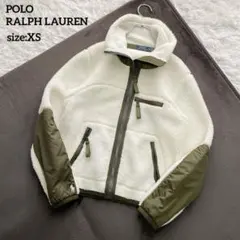 美品✨POLO RALPH LAUREN ボアフリースジャケット ホワイト 現行