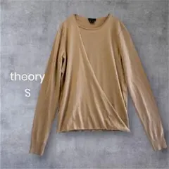 theory｜ラップスタイル 薄手ニット S シルク混 シンプル a0934