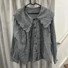 SHINE チェック柄長袖シャツ Lサイズ