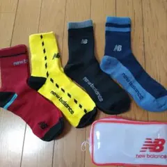 匿名配送！未使用品！new balance キッズソックス 4足 23-25cm