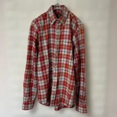 BEAMS HEART ビームスハート チェック柄ネルシャツ レッド サイズL
