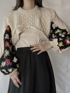 mori market リメイク ニットボレロ