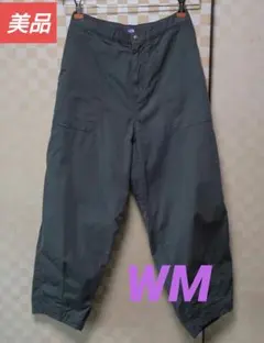 美品TNFパープルレーベルRipstopWideCropped Pants WM