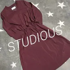 ☆STUDIOUS☆カーキブラウン　フリーサイズ　スキッパーワンピのサムネイル