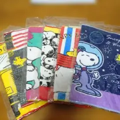 スヌーピータオルハンカチ ミニタオル　6枚セット