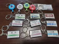 名鉄 幕チャ付きトレインキーホルダー7点 2026.8.15名鉄杯争奪2026