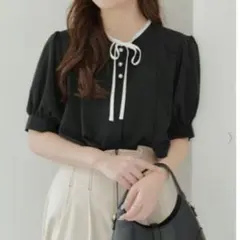 レイヤードケープブラウス OLIVE des OLIVE