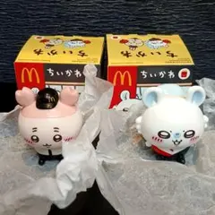 マクドナルド ちいかわ ぬいぐるみ 2種セット　モモンガ　古本屋