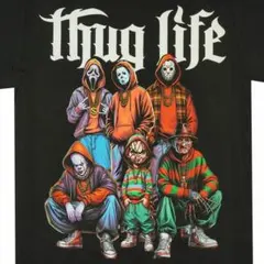 XL新品SLASHERS Tシャツ黒ギャングスラッシャーズホラー映画サイコパス