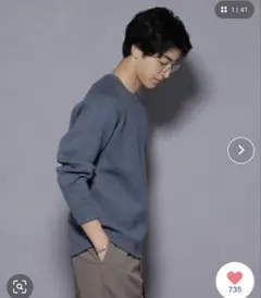 NANO universeウォッシャブル ダブルフェイスニット　M 新品