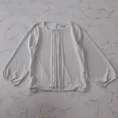 Perfect Suit Factory ピンタックブラウス ホワイト Mサイズのサムネイル