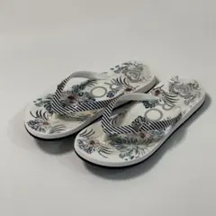 18センチ ROXY ガールズ サンダル 白 パール ホワイト ロキシーのサムネイル