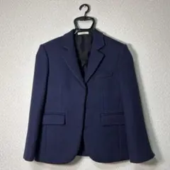 CELINE フィービー期 比翼 ミニマル テーラードジャケット ネイビー 36のサムネイル