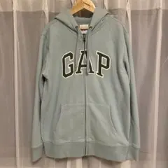 GAP ジップパーカー　薄黄緑