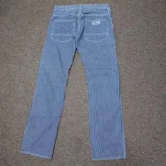Blue portストライプデニムパンツ 30 x 33日本製ヒッコリー