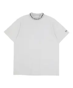 NEW ERA ゴルフ モックネック 半袖シャツ ライトグレー