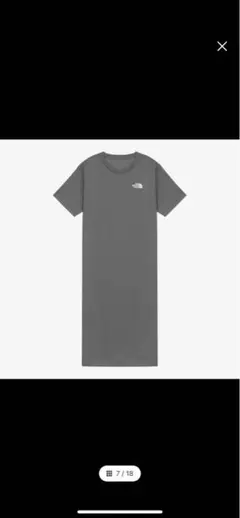 THE NORTH FACE グレー 半袖Tシャツワンピース