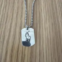 RALPH LAUREN ラルフローレン ドッグタグネックレス シルバー925 Ralph Lauren - 美品 ラルフローレン ドッグタグ ネックレス ホワイト