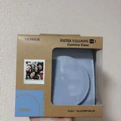 instax　SQUARE　SQ1用　カメラケース　水色　チェキスクエア用