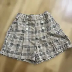 チェック柄 半ズボン 130サイズ