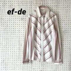 ef-de エフデ ストライプ 長袖シャツ 綿100％ マルチカラー（11）のサムネイル