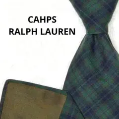 ​【希少USA製】CHAPS RALPH LAUREN ネクタイ チェック柄 緑のサムネイル