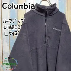 ☆コロンビア☆ハーフジップフリースジャケット☆ワンポイント刺繍ロゴ☆Ｌサイズ