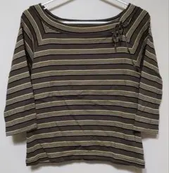 最終価格♥ストライプ 七分袖 トップス　LLサイズ