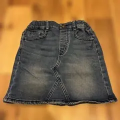 GU デニムスカート バックポケット付き120サイズ