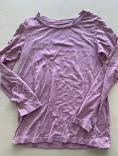 ユニクロ　ヒートテック　140cm ピンク　長袖カットソー