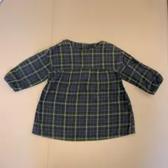 チェック柄 長袖ワンピース 80サイズ
