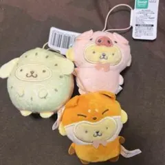 サンリオ どうぶつ着ぐるみマスコット 　キツネ　ブタ編 ポムポムプリン