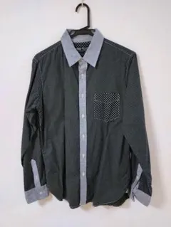 ★BEAMS HEART ドット柄シャツ L★