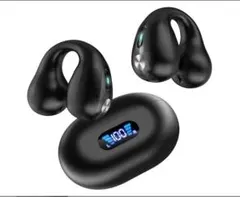 bluetooth5.4ワイヤレスイヤホンLEDType‐C充電 (ブラック)