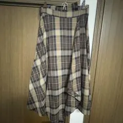 31Sonsdemode ブラウンチェックスカート