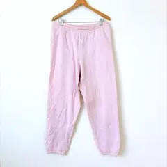 Hanes スウェットパンツ ピンク XL 古着 ボトムス ラフ ゴム 裏起毛