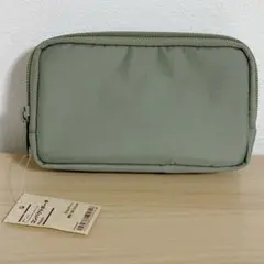 無印良品　ナイロンコンパクトポーチ　ライトグリーン