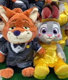 ズートピア2　FukuFuku V-BIGぬいぐるみ　ニック　ジュディ