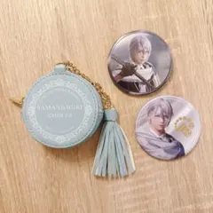 刀ミュ　花影ゆれる砥水　缶バッジ　缶バッジホルダー　山姥切長義