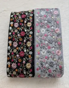 く*ん様 １ｍ×2本　インド刺繍リボン