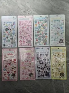 8枚セットまとめ売り　3Dステッカー　 ボンボンドロップシール　サンリオA9