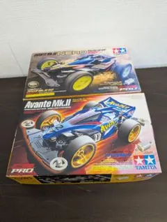 ミニ四駆完成品 2台セット フレイムアスチュート ＆ キーンホークJr