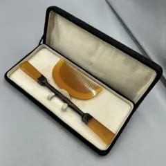 253ヴィンテージ　鼈甲　コームと櫛のセット