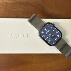 AppleWatch Series10 46mm ナチュラルチタニウムミラネーゼ