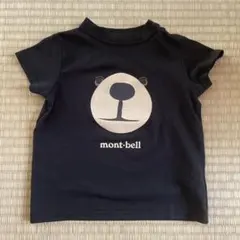 mont-bell モンベル　半袖Tシャツ ブラック ベアー　熊プリント