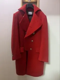 Vivienne Westwood 赤 ウール ピーコート 48 2025年最新】Vivienne Westwood メンズ ピーコート・ウール